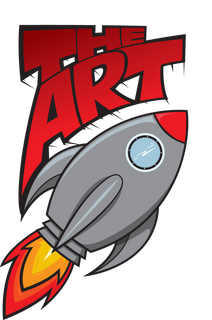The ART Clothing. Rocket logo